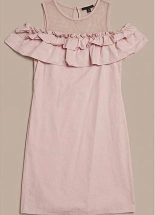 Коротка рожева сукня