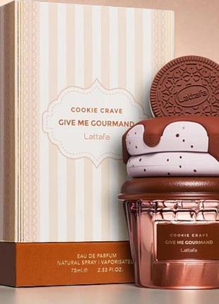 Парфюмированная вода lattafa give me gourmand cookie crave 10 мл