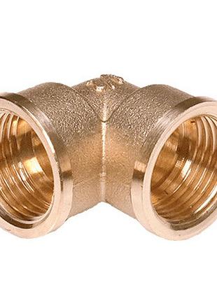 Угольник 3/4"в латун., (без покрытия), 10/100 шт