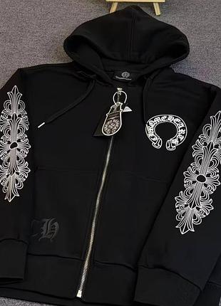 Зип -худи chrome hearts 3