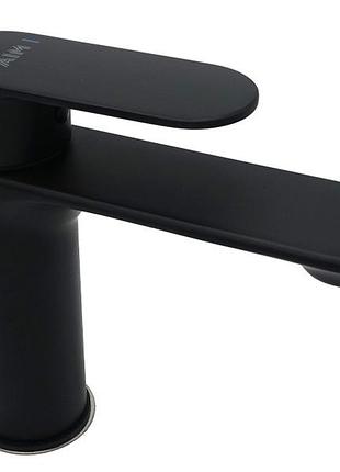 Смеситель для умывальника латунь aim черный матовый dg01210 (matte black)