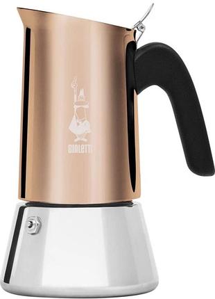 Гейзерна кавоварка bialetti venus (6 порцій) — нержавіюча сталь, індукція