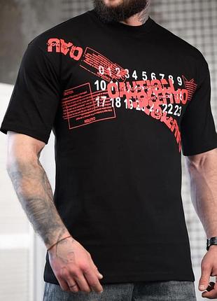 Футболка oversize maison margiela n.6 black тр6883(1 - 02)