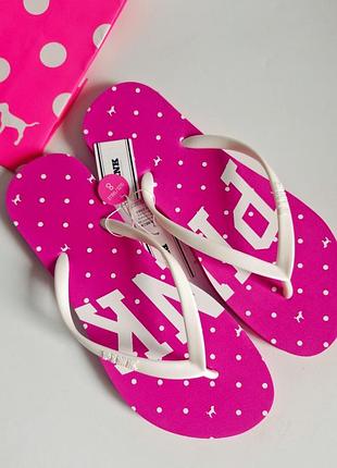 Шльопанці victoria's secret pink в'етнамки victoria's secret pink капці victoria's secret