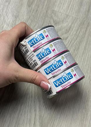 Farmina vetlife struvite вологий корм лікувальний для котів при счкх лот 4 шт
