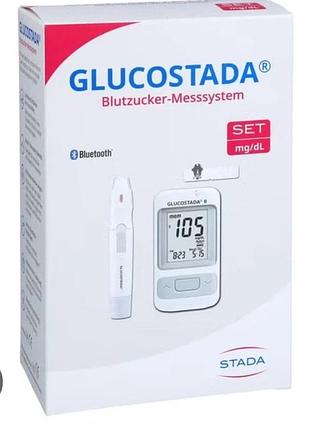Глюкометр glucostada set (мг/дал)/глюкометр з індикатором до/після їжі/bluetooth-під'єднання індикатора