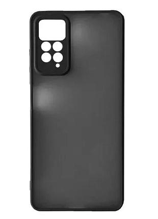 Чехол-бампер защитный gingle matte case xiaomi redmi note 12 pro 4g black