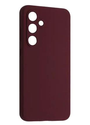 Чохол silicone case luxury для samsung s24 fe marsala