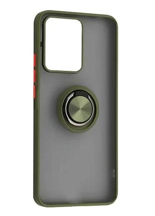 Чехол gingle ring case for xiaomi redmi note 13 4g khaki