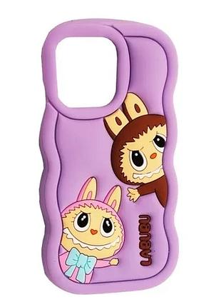 Чехол labubu case for iphone 14 pro max/ 15 pro max glycine
