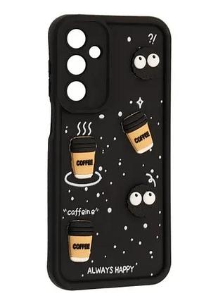 Чехол happy для samsung a35 (а355) black