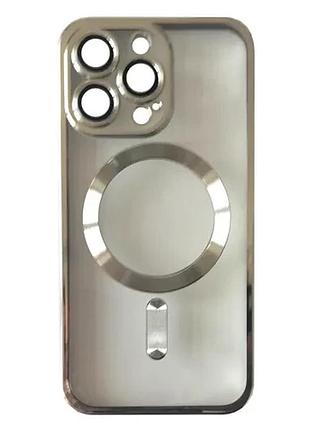 Чехол shining camera magsafe for iphone 15 pro silver