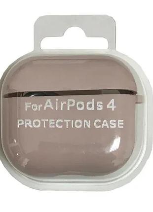Чехол для airpods 4 silicone case/microfiber pink sand