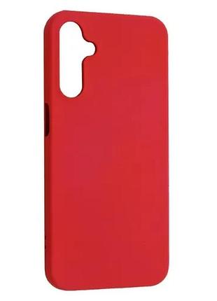 Чехол silicone case camera (no logo) для samsung a35 5g (a355) red