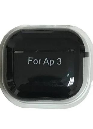 Чехол для airpods 3 silicone case/microfiber black