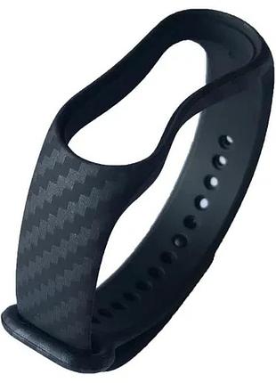 Ремешок для xiaomi mi band 5/6/7 carbon