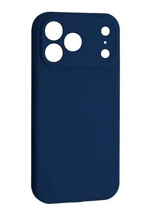 Чехол silicone case camera protective for iphone 17 pro (63) deep navy