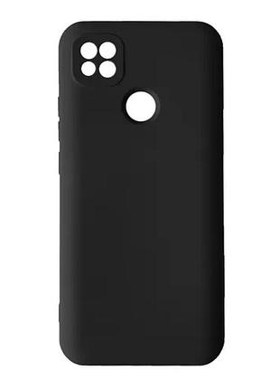 Чехол silicone case camera (no logo) для xiaomi redmi 9c black