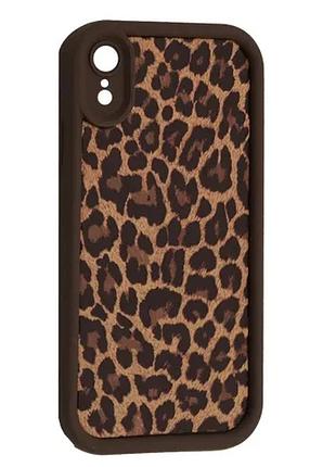 Чохол leoprd case for iphone xr brown 2