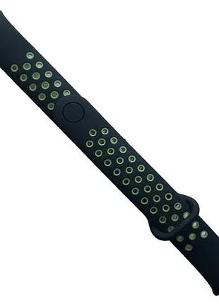 Ремінець для xiaomi mi band 8/9 sport black green