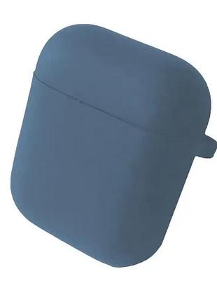 Чехол для airpods 1/2 silicone case/microfiber lavander