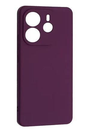 Чехол silicone case full for xiaomi redmi note 14 4g global version grape