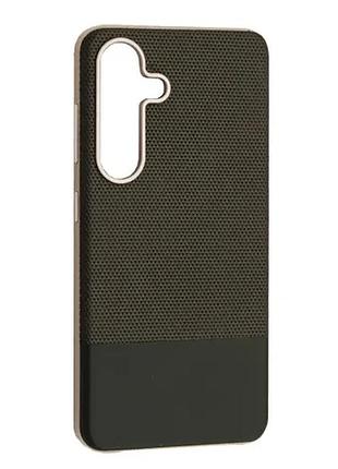 Чехол two different leather case magsafe для samsung s25 green