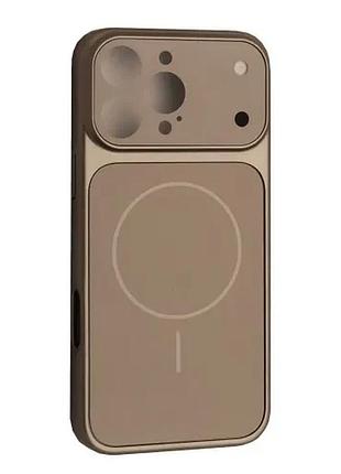 Чехол new ag glass magsafe case for iphone 16 pro grey