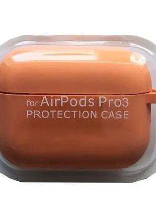 Чехол для airpods pro 3 silicone case/microfiber orange