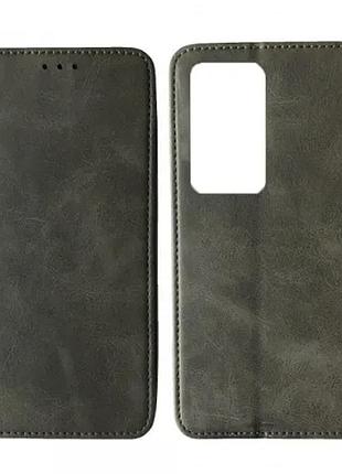 Чехол-книжка black tpu magnet for xiaomi redmi 15 5g (171mm) gray