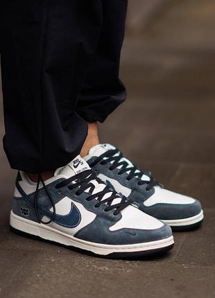 Р.36-45 кроссовки nike sb dunk low x kaws white blue nk354