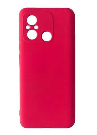 Чехол silicone case camera (no logo) для xiaomi redmi 12c pink