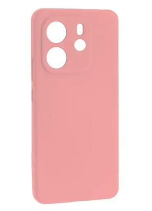 Чехол silicone case luxury для xiaomi redmi note 14 4g eu light pink
