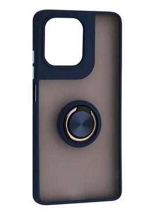 Чехол gingle ring case for motorola g75 blue
