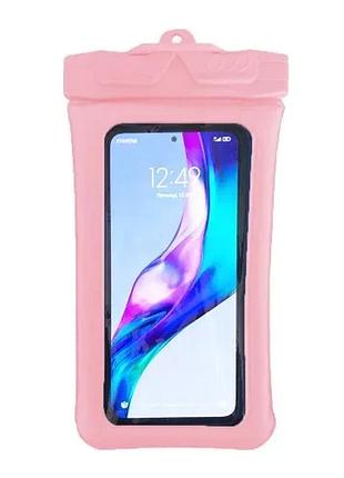 Чехол водонепроницаемый waterproof color side new light pink