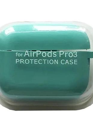 Чехол для airpods pro 3 silicone case/microfiber light blue