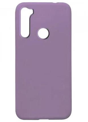 Чехол silicone case full for xiaomi redmi note 8 lilac