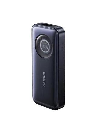 Умб baseus enercore cr11 power bank with retractable cable 10 000 mah 45w black