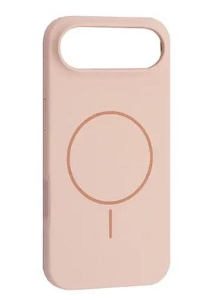 Чехол silicone case with magsafe for iphone 17 air pink