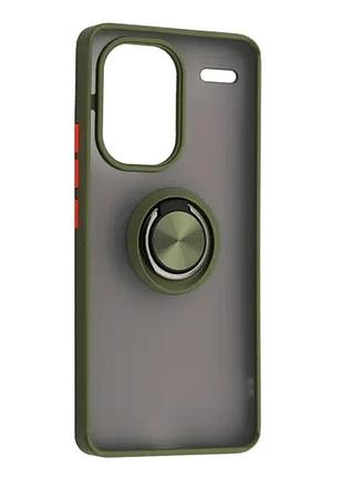 Чехол gingle ring case for xiaomi redmi note 13 pro+ 5g khaki