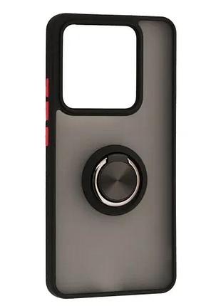 Чехол gingle ring case for xiaomi poco м7 pro 5g black