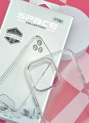 Чехол space magsafe drop protection for iphone 16 pro max transparent 6