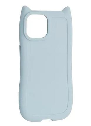 Чехол cat for iphone 14 pro blue