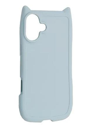 Чехол cat for iphone 16 plus blue