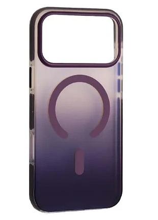 Чехол mystik magsafe case for iphone 17 pro max purple
