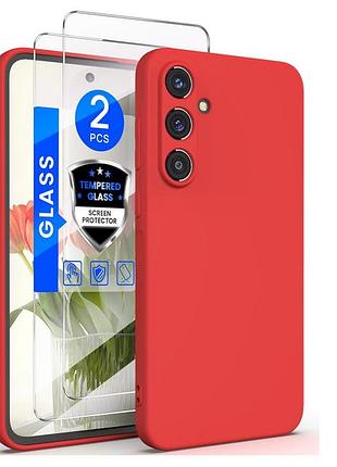 Чехол для samsung galaxy a55 5g с двойной защитой экрана, защитой камеры, мягкой подкладкой из микрофибры