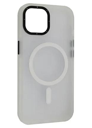 Чохол total matte magsafe for iphone 15 white