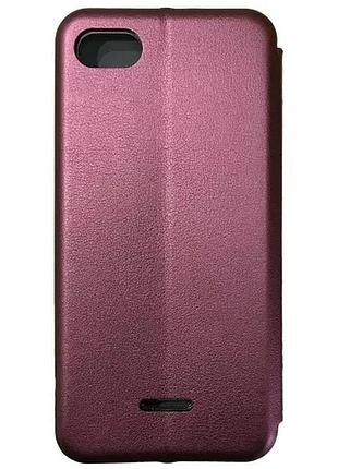Чохол-книжка level for xiaomi redmi 6a marsala