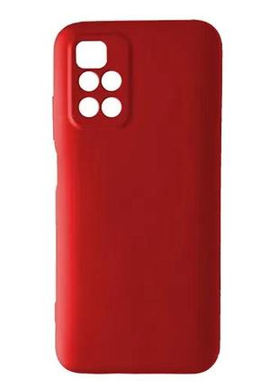 Чехол silicone case camera (no logo) для xiaomi redmi 10 red
