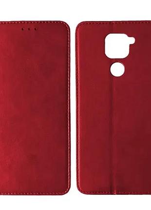 Чохол-книжка black tpu magnet for xiaomi redmi note 9 red